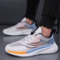 thumbnail image 3 of Men's Gradient Color Lightweight Running Shoes, Breathable Mesh Athletic Sneakers, 3 of 10
