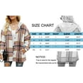 thumbnail image 5 of MOSHU Flannel Shirts for Women Button Down Plaid Shirt Hooded Shacket Jacket with Pocket, 5 of 7