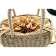 thumbnail image 5 of IBASETOY 1Pcs Straw Woven Tote Bag Fashion Large Capacity Light Brown for Daily Life Girls, 5 of 5