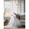 thumbnail image 4 of Sheer Curtains 63 Inch Length, Spring Wildflowers Semi Sheer Curtains Light Filtering Window Treatment, Watercolor Country Botanical Floral Privacy Voile Drapes for Living Room Bedroom 52x63 Inch, 4 of 7