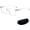 Transparent Silver, variant on Classic Flat-Lens Glasses for Everyday Use, Elegant High-Iq Style, Unisex Durable Ultra-Light Frame, For Work & Daily Use