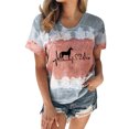 thumbnail image 1 of Birdeem Blouse Décontractée à Col Rond Manches Courtes Imprimée T-Shirt Ample, 1 of 1