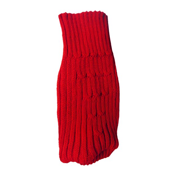 TELOLY 1Pcs Dog Sweater,Polyester Dog Clothes Medium Sized Dog,Dog Coat,Red,M