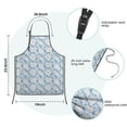 thumbnail image 7 of Pioneer Flower Floral Print Pattern Kids Aprons for Girls and Boys,Adjustable Neck Strap Toddler Aprons for Kids Cooking Baking, 7 of 7