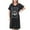 Black Love, variant on FEREMO Plus Size Nightgowns for Women V Neck Short Sleeve Nightshirts Sleepwear