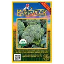 Everwilde Farms - 250 Organic Waltham Broccoli Seeds - Gold Vault Jumbo Bulk Seed Packet