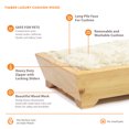 thumbnail image 6 of Moots Timber Pet Bed Light with Luxury Cushion Latte Small, 6 of 12