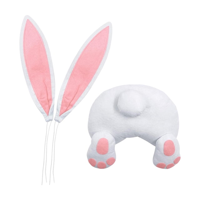 Trasero y Orejas de Conejo Macarena Decoraciones de Pascua Para Corona