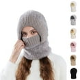 thumbnail image 3 of 3 In 1 Beanie Hat for Women Winter Fleece Lined Balaclava Cycling/Skiing Knit Hat with Full Face Coverage, 3 of 3