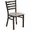 Natural Wood Seat/Black Metal Frame, variant on Flash Furniture Hercules Series Ladder Back Metal Dining Chair for Restaurants, Black