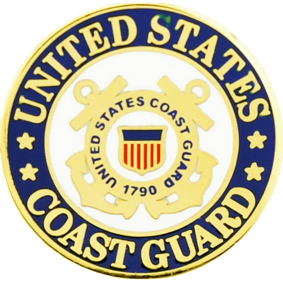 U.S. COAST GUARD, LOGO II Small - Original Artwork, Expertly Designed PIN - 0.75"
