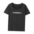 thumbnail image 3 of Camiseta para Mujer Ropa de Mujer Camisa de Cuello Redondo para Playa Mochilero Oficina S, 3 of 7