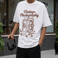 thumbnail image 7 of Men's 100% Cotton Short Sleeve Crewneck Graphic T-Shirt, Soft Breathable Moisture Wicking Casual Basic S-3XL, 7 of 7