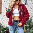 thumbnail image 3 of Prendas de abrigo de vellón de invierno, chaquetas peludas para mujer, chaquetas peludas con solapa para mujer, abrigos peludas para mujer, diseño exquisito, 3 of 9