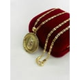 thumbnail image 3 of 14K Gold Filled Virgen de Guadalupe Necklace Pendant 28x25 Valentino Chain., 3 of 9