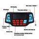 thumbnail image 2 of Reproductor Bluetooth para Moto con Pantalla LCD, MP3/FM, USB/SD, Micrófono y Carga de Celular - Modelo TY-528, 2 of 7