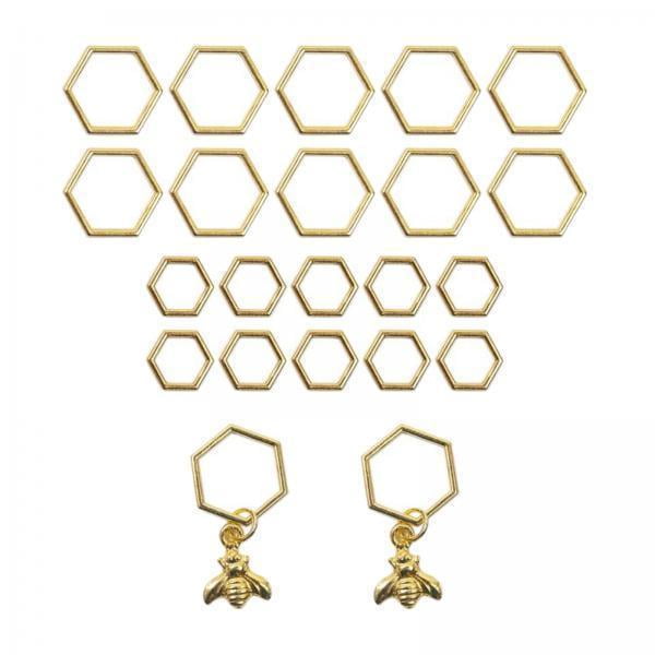 Marcadores de puntadas de anillo,Herramientas de tejer con puntada de de ganchillo Marcadores,Marcador de puntadas para ganchos de agujas de coser artesanales,Marcador de