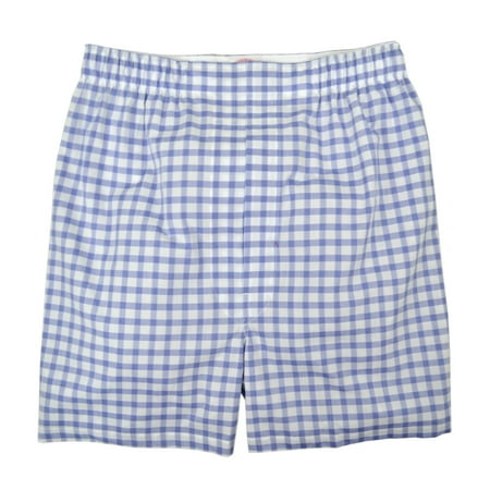 New Brooks Brothers Mens Blue White Check Regular Fit Boxers Sz Medium M 8826-3