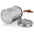 thumbnail image 2 of Stainless Steel Spice Seasoning Strainer Tea Filter Infuser Tea Ball Locking Ball Tea Cooking Tools with Chain Safe to Use - 0.3L, 2 of 8