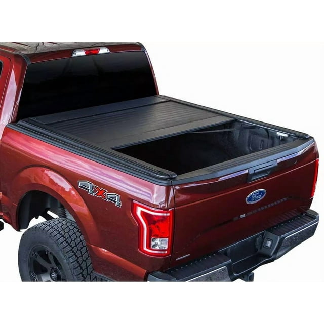 Pace Edwards Tonneau Cover KRF189 UltraGroove; Manual Retractable; Black Matte; ArmorTek Vinyl Over Aluminum; Lockable Using Tailgate Handle Lock; With Canister And Standard Rails Kit
