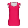 thumbnail image 4 of WQQZJJ Girls Casual Sleeveless Tops, Solid Color Crew Neck Wide Strap Tank Tops, Summer Comfortable Soft T-Shirt Top, 4 of 4