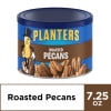 PLANTERS Roasted Pecan Nuts, Party Snacks, Plant-Based Protein, 7.25 oz Canister