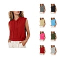 thumbnail image 1 of Hooded Vest for Women 2025 Sleeveless Breathable Quick Drying Plain Athletic Running Vest Pullover Tops, 1 of 7
