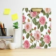 thumbnail image 6 of Wobogo Light Pink Rose Acrylic A4 Clipboards Gold Clip Stardard Size 9×12.5in Office Decorative for Students Workers, 6 of 10