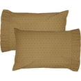 thumbnail image 2 of VHC Brands Maisie Standard Pillow Case Set of 2 21x30 Country Bedding Accessory, Tan, 2 of 5