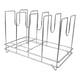 thumbnail image 3 of Soporte para bandejas de pizza, organizador de utensilios para hornear, almacenamiento portátil multifuncional para platos 4 cuadrículas de 37x22x25 cm, 3 of 9