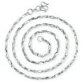 thumbnail image 4 of HOOUN Pure S999 Sterling Silver Chain Men Women Beads Link Necklace 17'' to 24''-2mm, 10g ,21.6inch, 4 of 9
