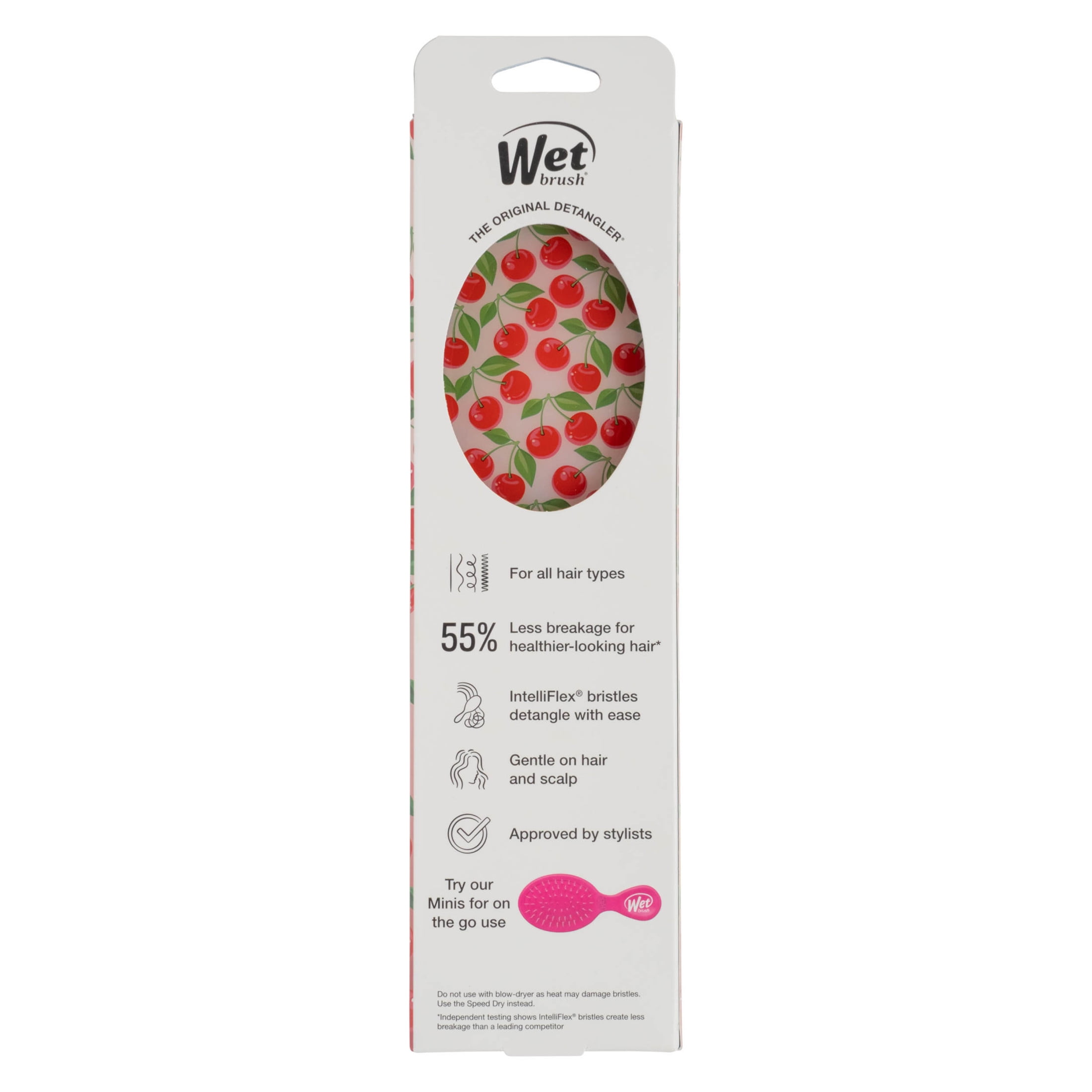 Wet Brush Original Detangler Hair Brush, Tutti Frutti Collection, Cherry