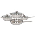 thumbnail image 1 of COLORHOME DESIGN Batería de Cocina De Acero Inoxidable con 7 Piezas, Triple Capa y Tapas de Vidrio Templado, Juego de Cacerolas y Sartén de Cocina,Utensilios de Cocina, Gris (COLORINOX7M), 1 of 5