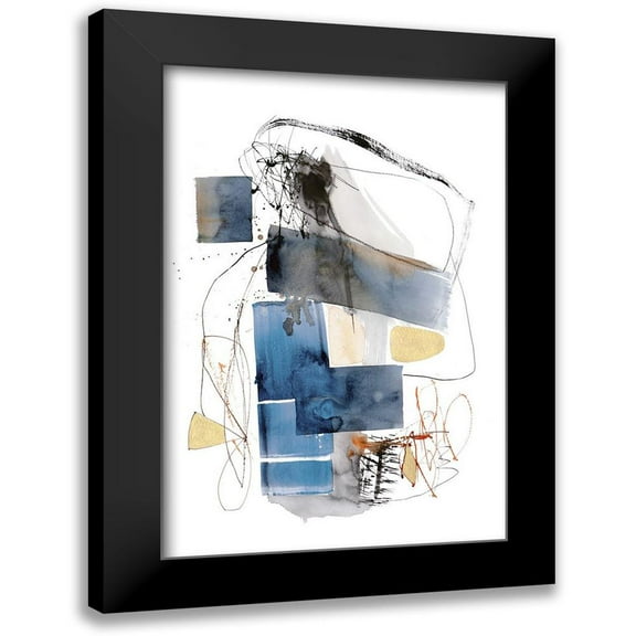 Barnes, Natasha 11x14 Black Modern Framed Museum Art Print Titled - Blue Buzz I