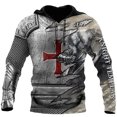 thumbnail image 3 of Sudadera con capucha Caballero Templario Armadura Jesús Dios Guardia Caballero Sudadera con estampado 3D Hombres Mujeres Sudadera con capucha de gran tamaño Niños Jersey Ropa, 3 of 5