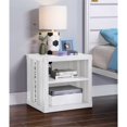 thumbnail image 5 of Bowery Hill Table de Chevet Contemporaine avec Rangement Ouvert en Blanc, 5 of 5
