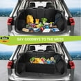 thumbnail image 6 of PRIME  Trunk Organizer for SUV, Collapsible Car Organizer with 12 Pockets, Non-Slip Bottom, Storage Organizer for Sedan, Van, Jeep, Grocery, Car Accessories, Large 3 Compartments, Black,32"×13"×12", 6 of 14