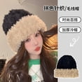thumbnail image 2 of SikaFu New Ear Bag With Velvet Knitted Warm Hat Ms. Autumn And Winter Letters 字 新 新 新 新 Muck Tongue Knitting Cap, 2 of 9