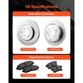 thumbnail image 3 of VEVOR Front and Rear Brake Kit Compatible with 2012-2016 Honda CR-V (AWD Models), 3 of 9