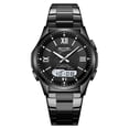 thumbnail image 2 of Reloj de cuarzo unisex con calendario – Reloj de pulsera de acero inoxidable resistente al agua para negocios, para hombres y mujeres, ideal para la oficina, reloj analógico de moda., 2 of 6