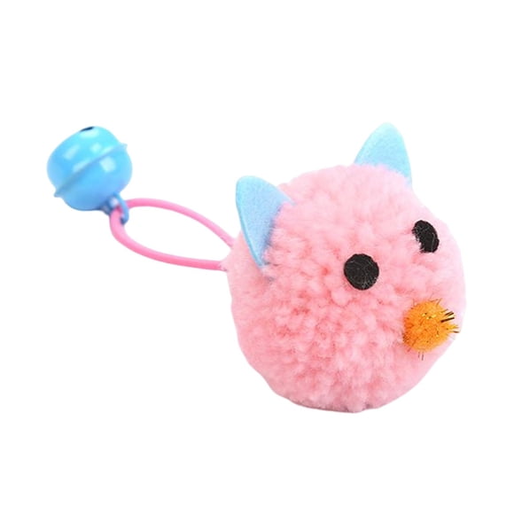 Juguete interactivo para gatos perfecl ratón portátil de peluche Rosado