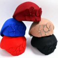 thumbnail image 4 of Gorro de azafata suave de lana estilo trilby francés con floresnegro, 4 of 5