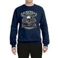 thumbnail image 2 of Lucky 7 Live to Ride Bikes Booze Broads USA Est 1903 | Mens Fashion Crewneck Graphic Sweatshirt, Vintage Heather Navy, 2XL, 2 of 4