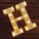 thumbnail image 1 of Luces LED de marquesina con letras, 26 letras del alfabeto iluminadas, letrero con números y letras para bodas, fiestas de cumpleaños, lámpara navideña a pilas, luz nocturna, decoración para el hogar, 1 of 5