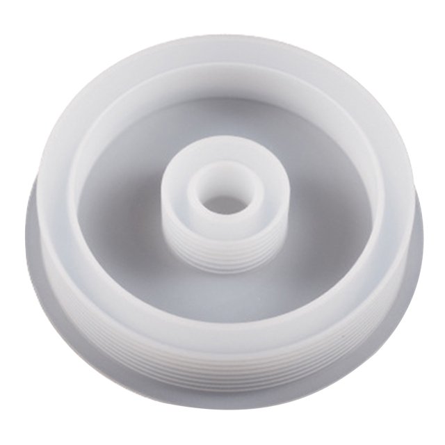 CSChome Bougeoir Moule Créatif en Silicone Moule Rond Résine Époxy Moulage Bricolage