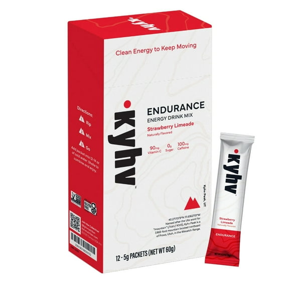 Kyhv Nutrition - Endurance Energy Drink Mix (Strawberry Limeade - 12 Sticks)