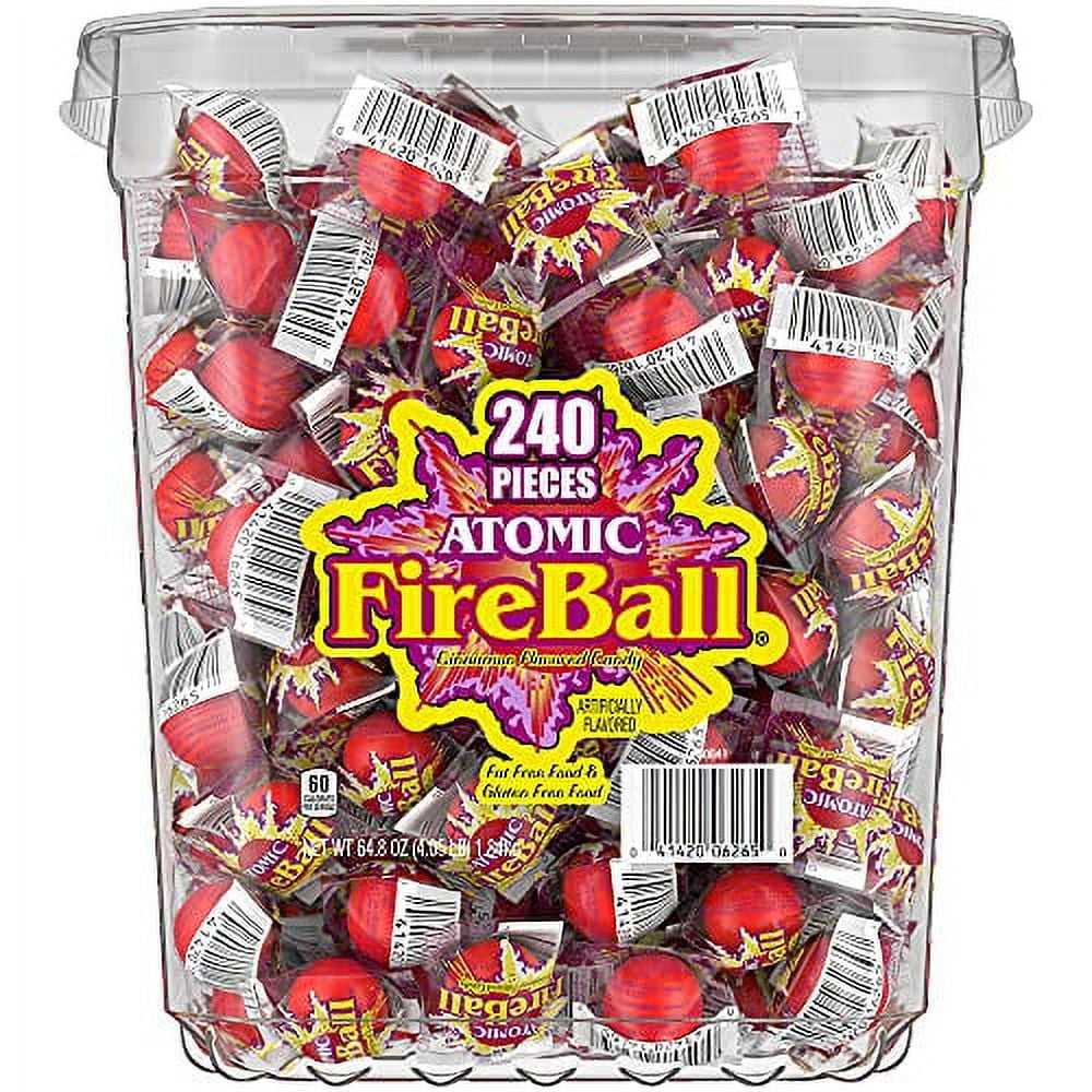 what flavour is atomic fireball vape Wonka Atomic Fireball, Candy, Cinnamon Flavor, Individually Wrapped, 7.5 g  (240 ct)