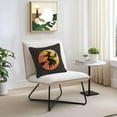 thumbnail image 3 of Outdoor Waterproof Pillow Covers Witch Broom Halloween Night Moon Decorative Throw Pillow Protectors,Pumpkin Bat Black Damask Flower Pillowcase Cushion Cases for Patio Sofa Garden,16x16in,2 Pack, 3 of 9