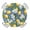 Blue, variant on Teal Spring Floral Round Tablecloth for 36-44 Inch Tables, Fitted Table Cover with Elastic Edge, Summer Butterfly Farmhouse Waterproof Outdoor Table Cloth Protector for Patio Garden Dinner Picnic