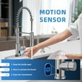 thumbnail image 3 of APPASO Touchless Kitchen Faucet with Soap Dispenser, Motion Sensor Activated Hands-Free Automatic Faucet for Sink with Pull Down Sprayer, Single Handle Smart Faucets for Kitchen Sink, Brushed Nickel, 3 of 9